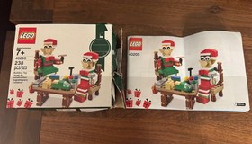 Lego Seasonal Christmas Little Elf Helpers 40205 and Santa Claus 40206 Used