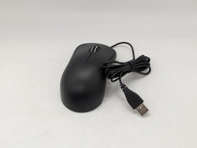 Amazon Basics Maus 3 Tasten USB kabelgebunden leise optisches Scrollrad schwarz MDH-B01