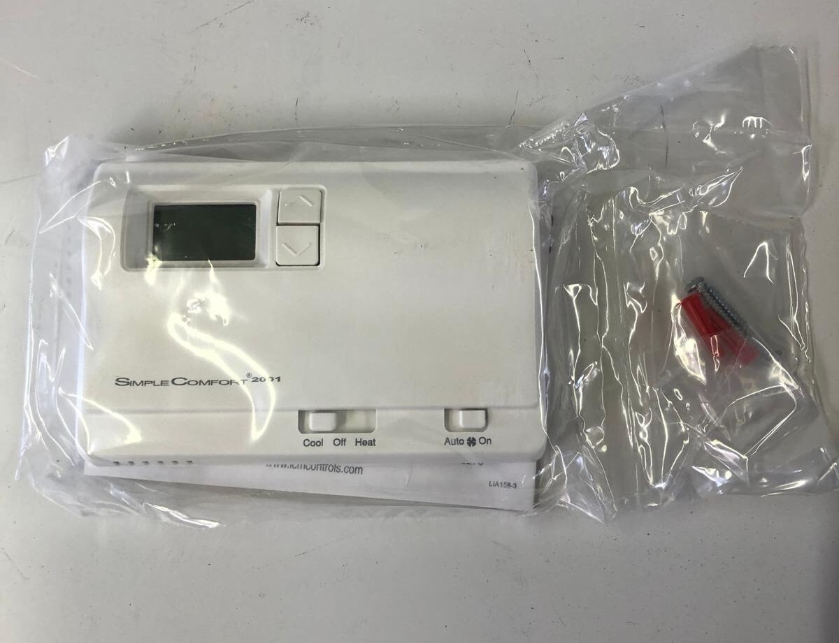 Simple Comfort SC2001 ICM Controls Heat/Cool Non-Programmable Thermostat New