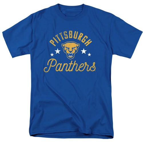 University of Pittsburgh Adult T-Shirt Panthers, Royal Blue, S-5XL