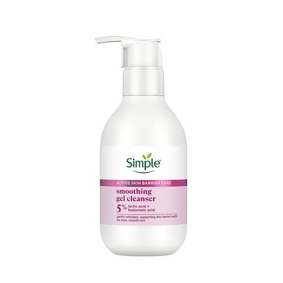 Simple Active Skin Barrier Care Smoothing Gel Face Cleanser, 150 ml