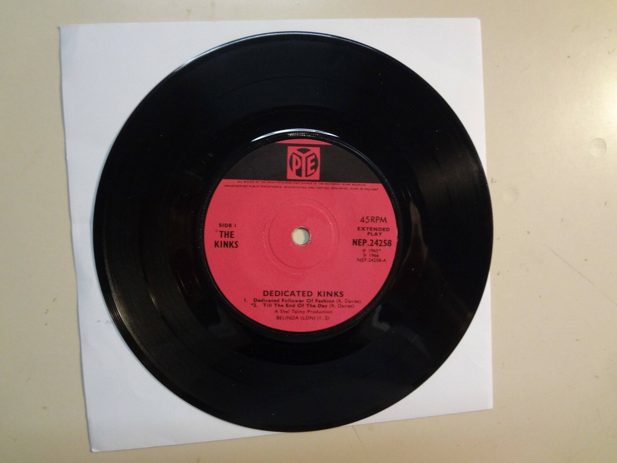 英7” Kinks Dedicated Kinks NEP24258 PYE RECORDS /00080 The Kinks - Dedicated Kinks - EP - Dedicated Follower Of