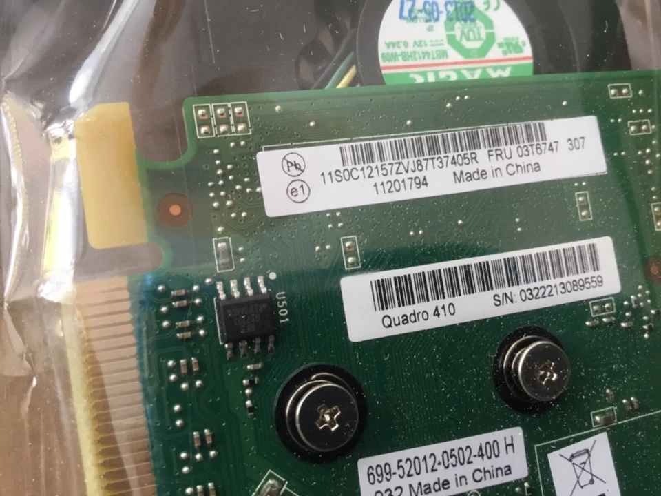 Lenovo NVIDIA Quadro 410 Graphics Card P/N 0B47075 - Ref: 989J 10/24 - Image 3 of 4