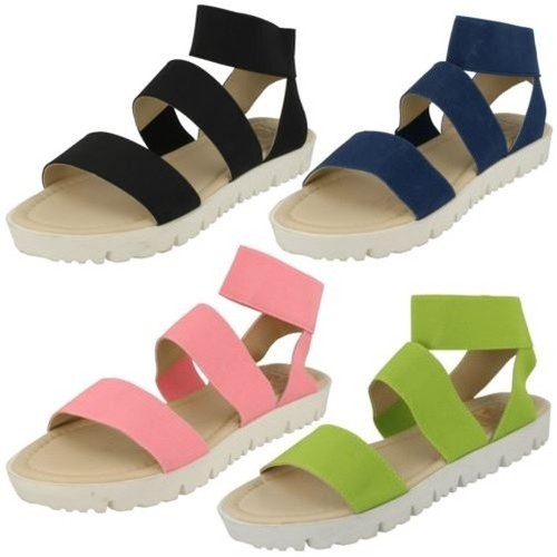 Mujer Elástico Sandalias Planas Down to Earth | eBay