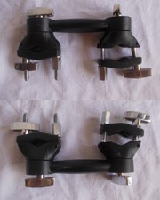 GRETSCH morsa grabber double clamp nera 1"  per braccio piatto reggitom batteria