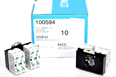 5-fach Adapter mit 4 Stück Kontaktelemente (Typ 33E10) v. BACO Typ 335E40, 600 V