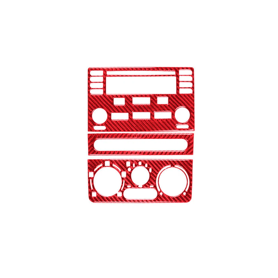 Cubierta de consola central para Chevrolet Cobalt 2005-2010 vinilo rojo fibra de carbono Foto 2 de 4