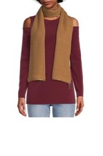 Michael Kors Shaker Zipper Infinity Scarf Dark Camel O/S