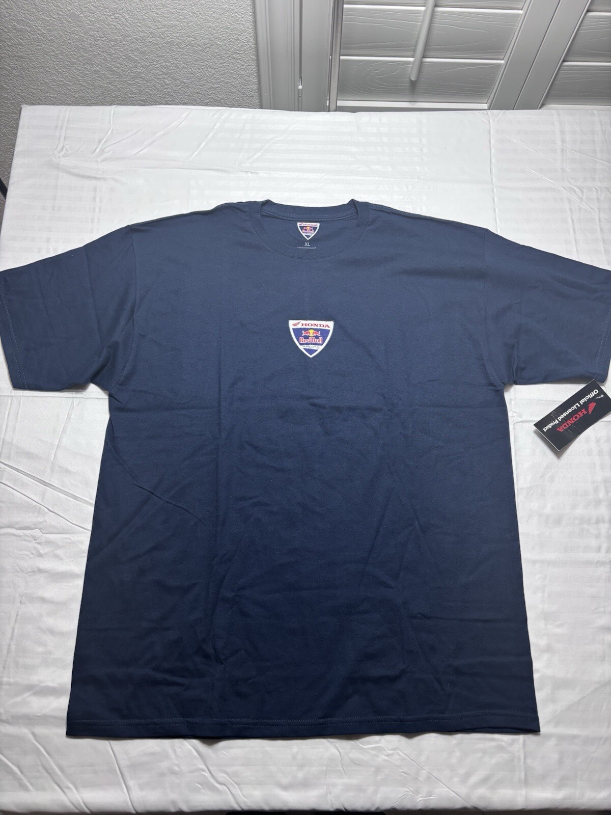 HONDA RACING RED BULL XL  T-SHIRT MOTORCYCLE SUPERCROSS MOTOCROSS NAVY BLUE