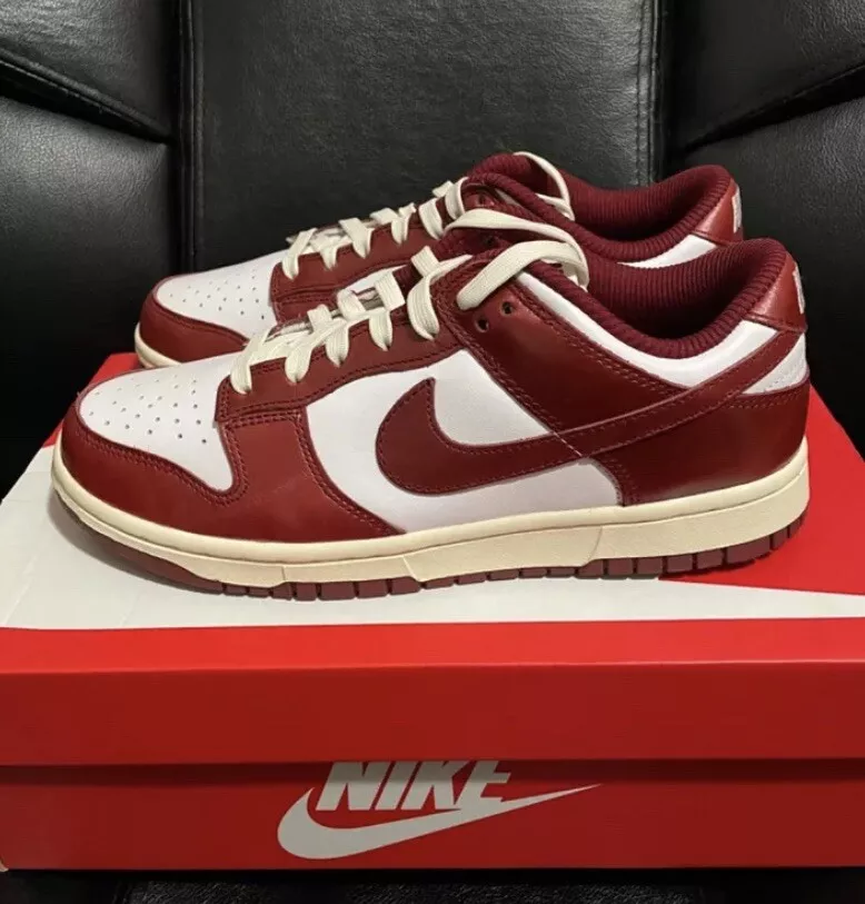 NIKE Dunk Low PRM Team Red and White