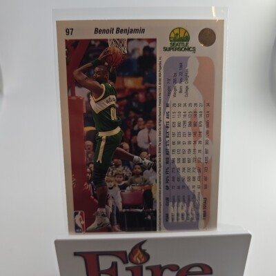 UPPERDECK トレーディングカード　53/100 1992-93 Upper Deck - #97 Benoit Benjamin Seattle Supersonics | eBay