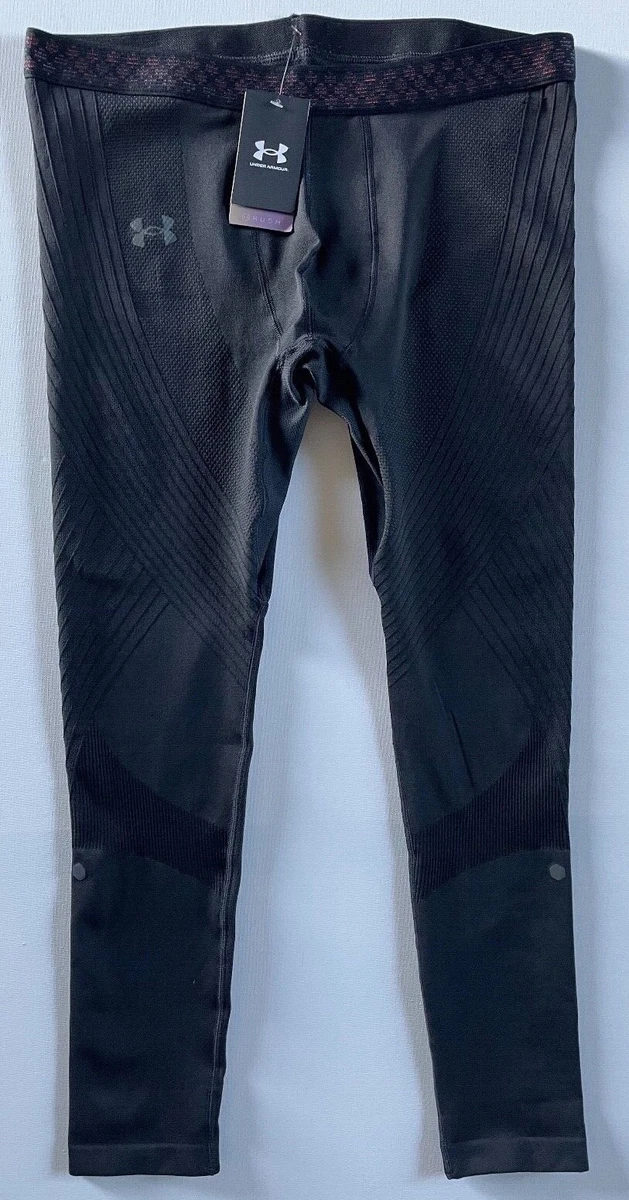 Under Armor Mens UA RUSH Seamless Leggings Black Celliant 1361139-001 Size  2XL