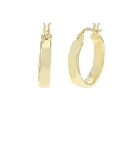 Argento Vivo 301407 Geometric Click Top Earrings Gold 3/4"