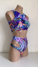 Schminke 👩🏻‍🎨 VanGo dance gear pole-wear crop top & high waist bottoms UV cut