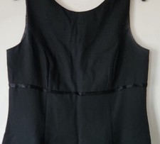 VTG Y2K Little Black Dress 12P Office Siren Old Money Minimalist Sheath Classic