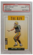 1995 Collectors Choice Brett Favre THE KEY card #U74 graded PSA 10