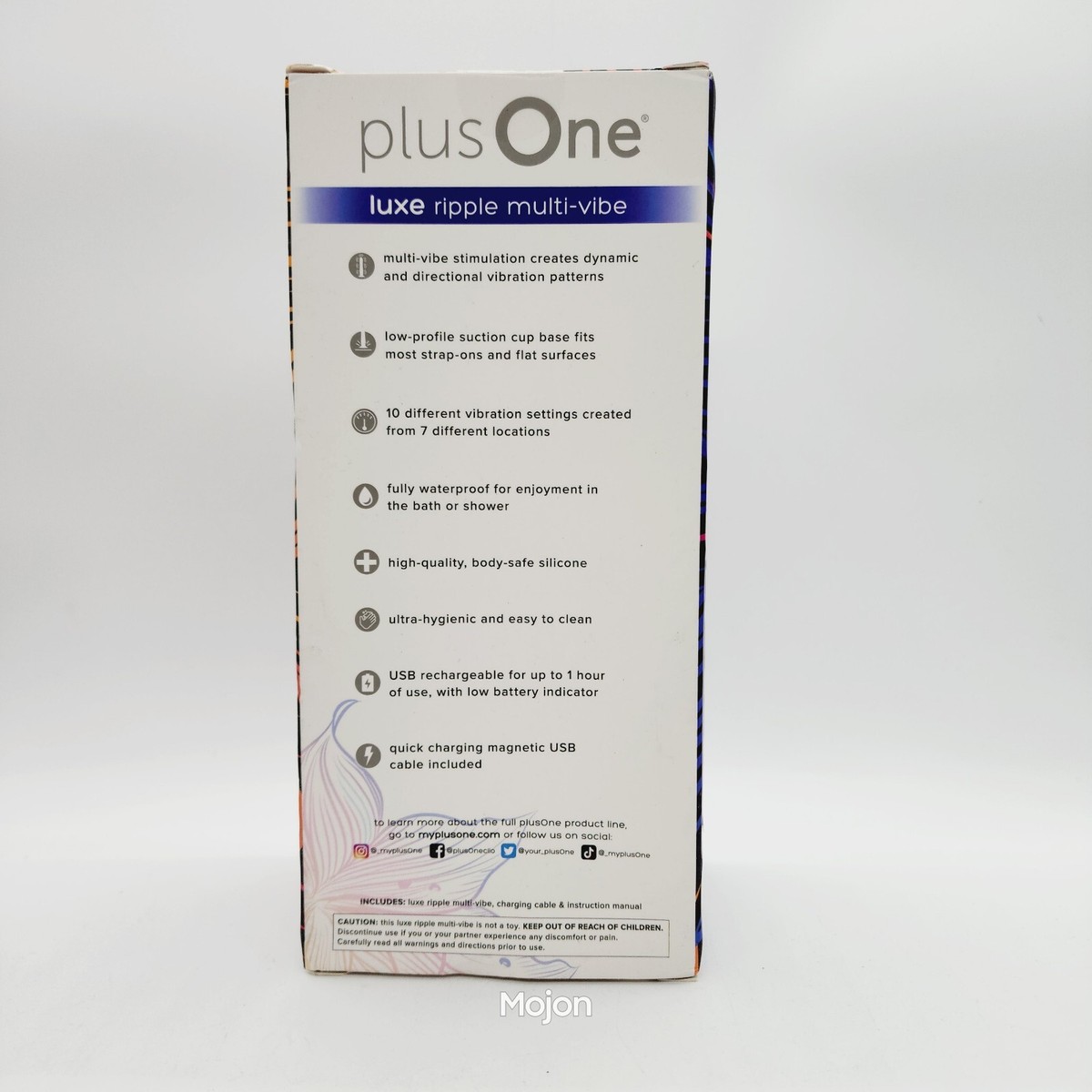 Plus One Luxe Ripple Multivibe Personal Vibrator With Suction Cup Base NEW  | eBay
