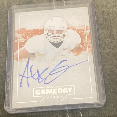 2013 NFL ALEX OKAFOR 035/145 ORANGE GAMEDAY GALLERY AUTOGRAPH