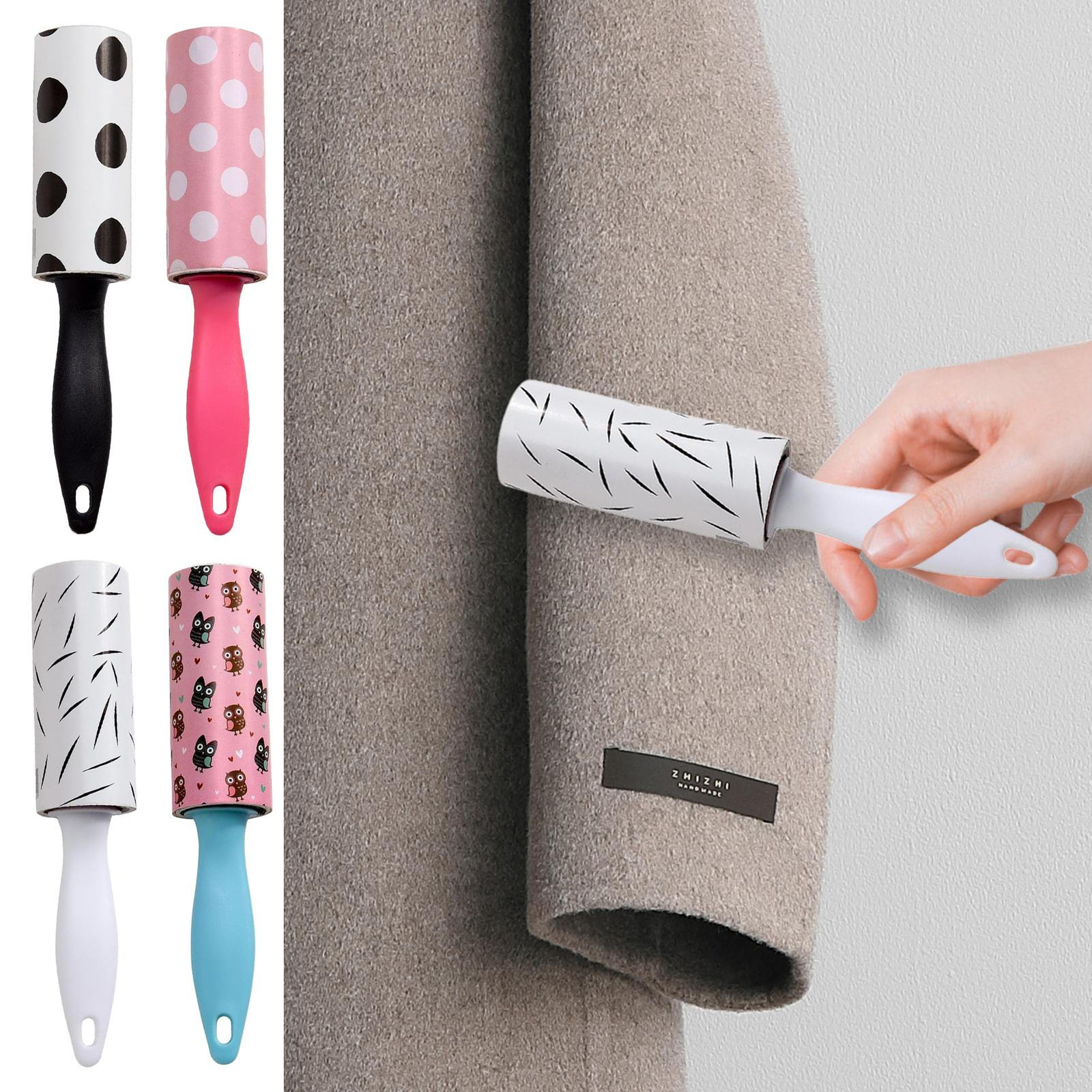 2pcs Lint Roller for Pet Hair Extra Sticky Reusable Lint Remover 60 Sheet