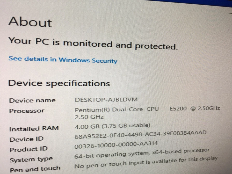 Gateway DX4720-03 Intel 2.50GHz E5200 LGA775 4GB DDR2 RAM Motherboard I/O shield - Image 4 of 4