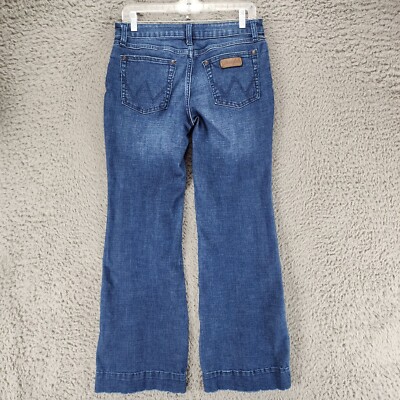 Wrangler Jeans Womens 5x32 Blue Retro Mae Wide Leg Trouser *Read*