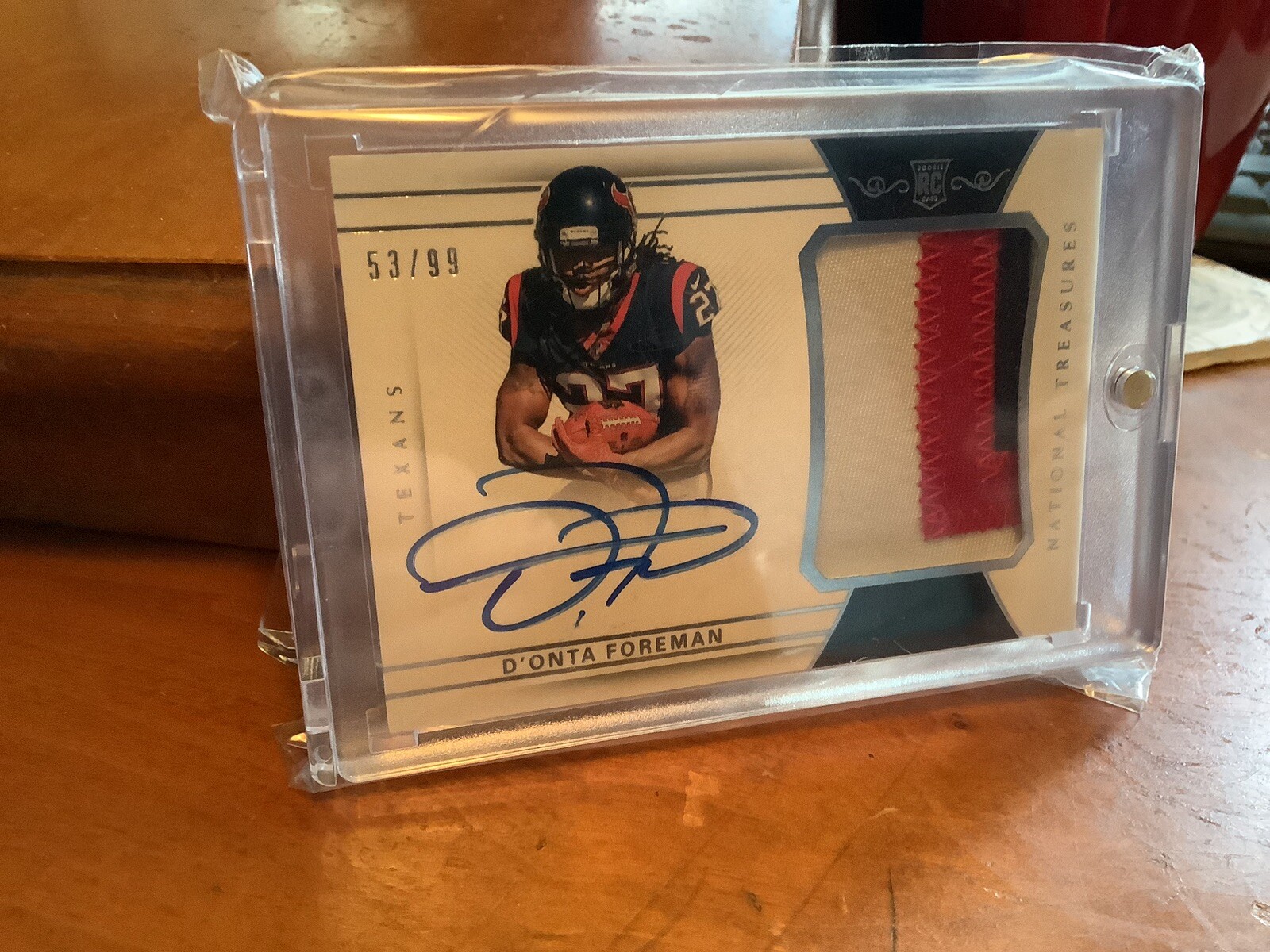 D’ONTA FOREMAN 2017 National Treasures /99 RPA Auto / Autograph #175 Rookie RC