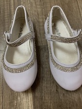 Jelly Beans Girls Toddler Ballet Flats -Diamond Gemstone Strip, size 8