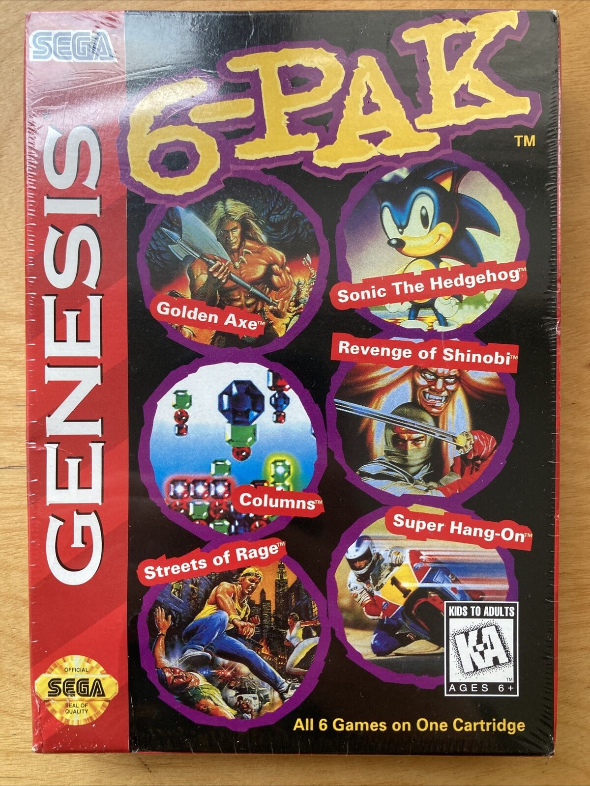 Genesis 6-Pak (Sega Genesis, 1995) SEALED RARE SONIC GOLDEN AXE SHINOBI COLUMNS 10086017175 eBay