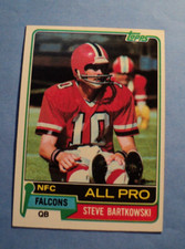 1981 Topps Football # 390 Steve Bartkowski Atlanta Falcons EX AUCT#11544