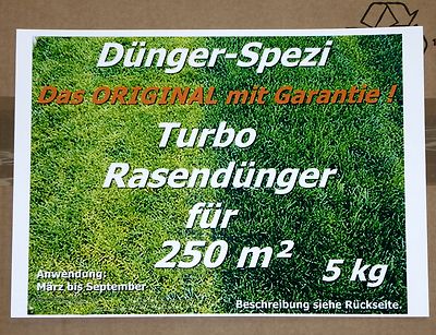 TURBO Rasendnger Rasen Dnger fr 250m Langzeitwirkung NEU | eBay.de