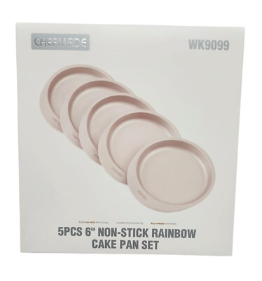 5 x Pancake Chefmade 18cm WK9099 rund Rundblech antihaft Backform goldfarben