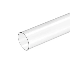 Plastic Pipe Rigid Tube Clear 1" 26mm ID 1.1" 28mm OD 17" 425mm