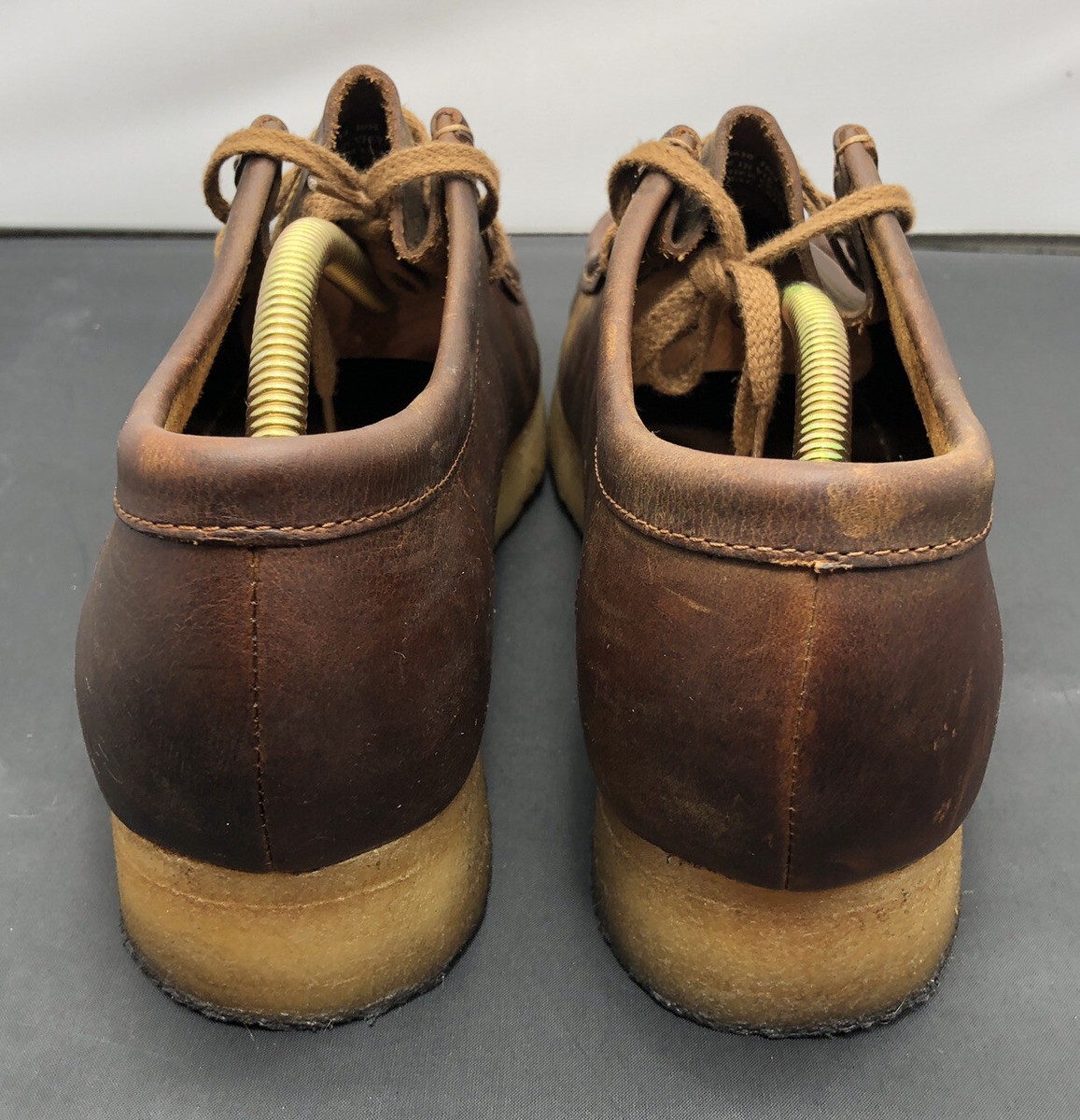 Clarks Wallabee Brown Leather Boots Beeswax Shoes 26103610 Clarks Wallabee Brown Leather Boots Beeswax Shoes 26103610