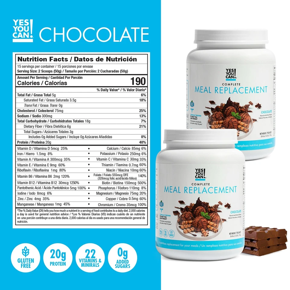 Kit de reemplazo completo de comidas Yes You Can Transform - contiene reemplazo de comidas... Foto 4 de 4