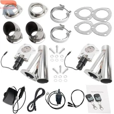 T304 3" Stainless Steel Electric Exhaust Valve Kit w/ Remote - +10-20HP