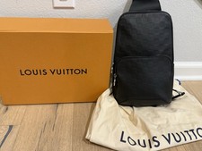 Louis Vuitton N41720 Damier Avenue Sling Bag Infini Leather