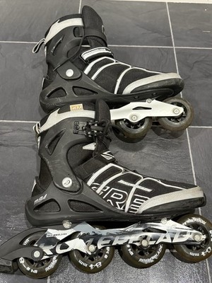 ROLLERBLADE Macroblade 84 ALU Max Wheels 84mm Inline Skates Black White Mens 13