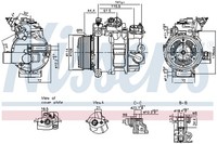 Nissens Kompressor Klimaanlage ** First FIT ** 890793 12V FüR 2 Ford Focus 3 MAX