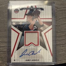 2025 USA STARS & STRIPES JAMIE ARNOLD AUTO JERSEY Card SSM-JA