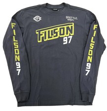 Filson Outfitter Long Sleeve T-Shirt Black Green White USA Made Mens Small New