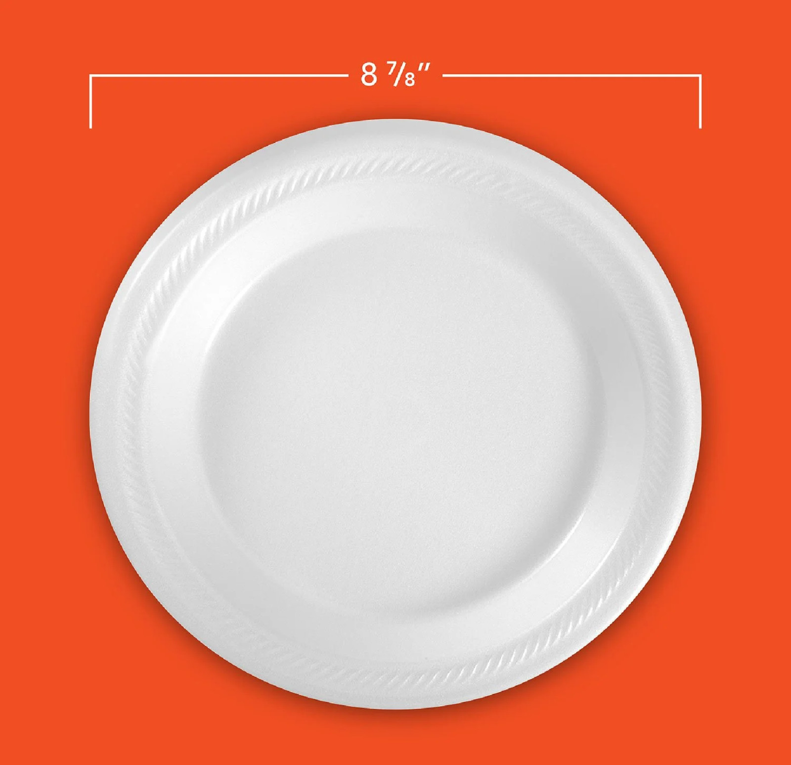 Hefty Supreme Foam Disposable Lunch Plates, 8 7/8", 250 ct.