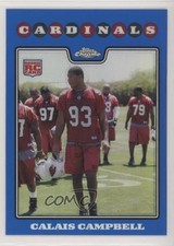2008 Topps Chrome Blue Refractor Calais Campbell #TC239 0c6