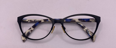 JUST CAVALLI FRAMES ONLY EYEGLASSES JC0695 BLACK / BLUE / CREAM 54-16-140