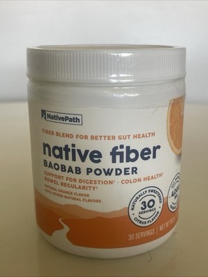 NativePath Organic Baobab Prebiotic Fiber Powder - Digestive Health Supplement
