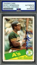 Rickey Henderson Cards, Rookie Card and Autographed Memorabilia Guide 31