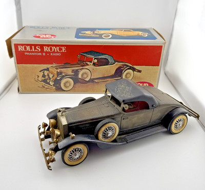 Vintage Rolls Royce Phantom II Toy Car Radio Solid State with Box READ