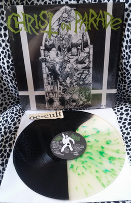 CHRIST ON PARADE LP SOUNDS OF NATURE COLORED VINYL PUSHEAD HARDCORE PUNK RARE