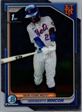 2024 Bowman Chrome #BCP-172 Heriberto Rincon Prospects New York Mets