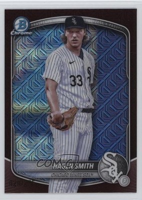 2025 Bowman Chrome Prospects Mega Box Burgundy Mojo Refractor Hagen Smith s5j