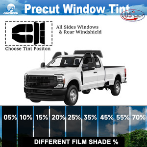 PreCut 2Ply Window Tint Film Kit For ALL Ford F250/F350/F450/F550 Super Cab